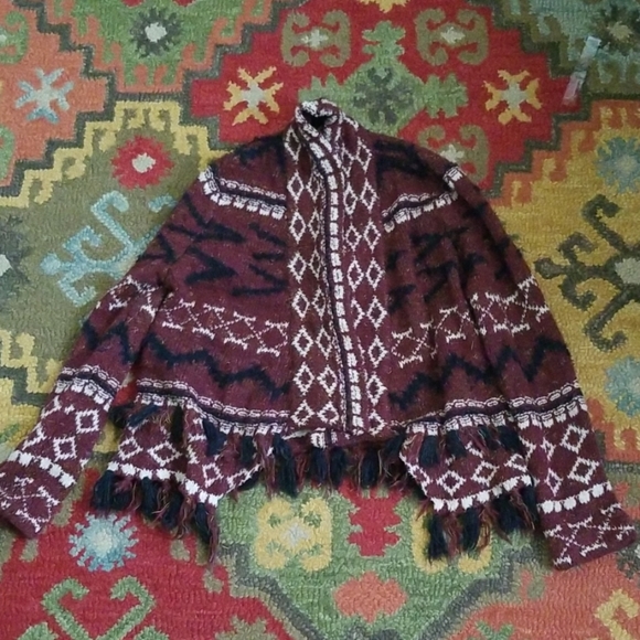 Anthropologie Fringed Vera's cardigan by Mothl - Picture 3 of 5